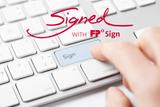 Signed with FP Sign keyboard